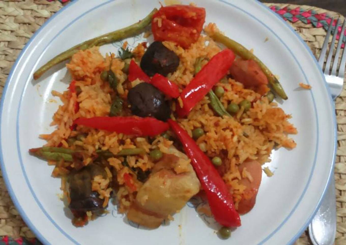 Arroz horneado (horno milagro, cazuela horno)