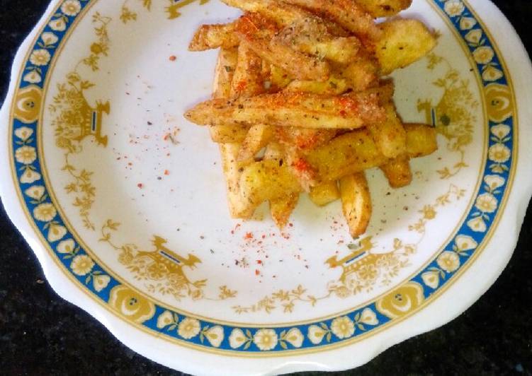 How to  Cooking Masala French fries Flavorful