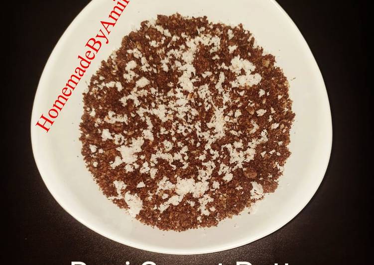 Ragi sweet puttu