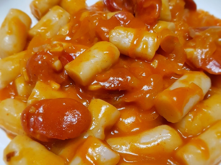 Resep Homemade Tteokbokki (korean rice cake), Enak