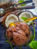 Aiskrim Santan (Dark Coklat)