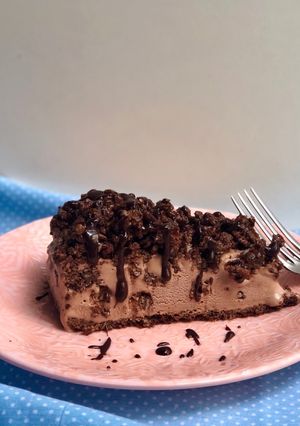 Una foto de Pastel helado crocante de Nutella