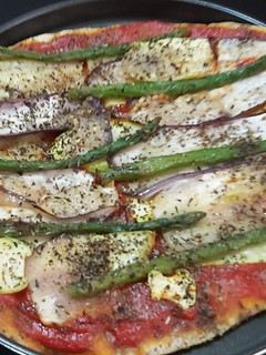 Una foto de Pizza improvisada