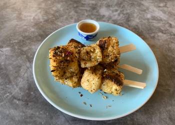How to Cook Delicious Crispy tofu spice skewers