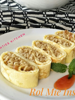 Foto resep Rol Mie Instant (Telur Gulung Mie)