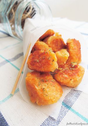 素食爆米花鸡肉块 的食譜成品照片