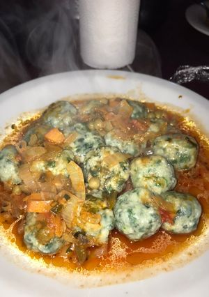 Una foto de Malfatti de acelga y ricota
