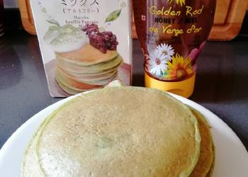 Without Fail Prepare Recipe Green Tea Pancake Delicious Simple