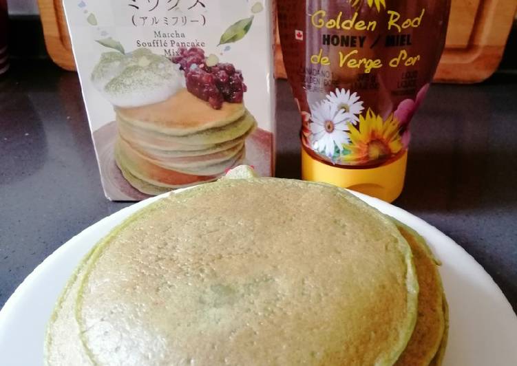 Simple Way to Prepare Super Quick Homemade Green Tea Pancake