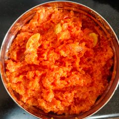 A picture of Jaggery carrot halwa.