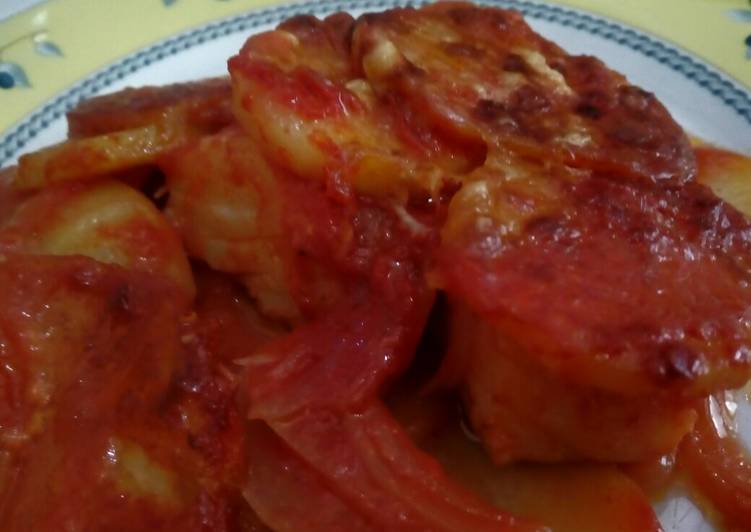 Baccala' con patate al forno