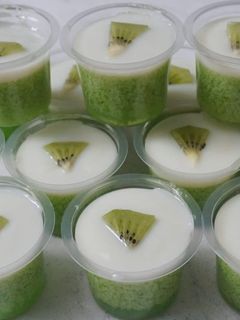 Foto resep Puding lumut vla vanilla