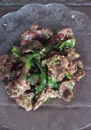 Foto resep Tumis Daging Cabe Hijau