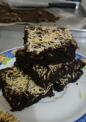 Foto resep Brownies coklat panggang no mixer