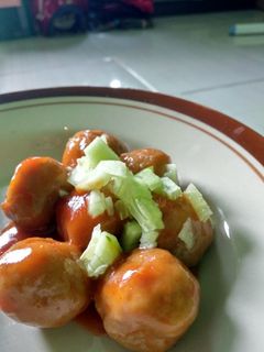 Foto resep Bakso Pedas Manis