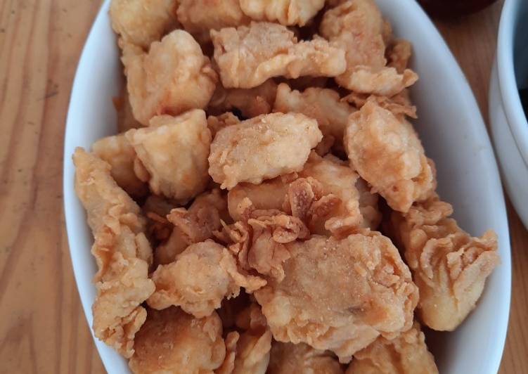 makanan Kakap tepung crispy Jadi, tidak cukup satu