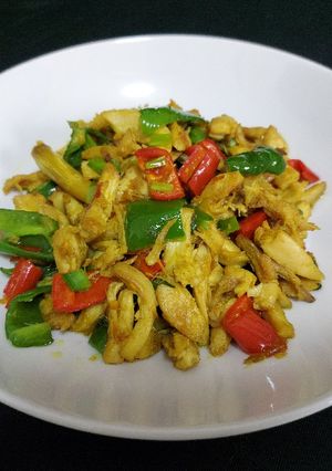 Foto resep Tumis ayam suwir paprika