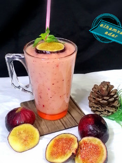 عکسی از دستور اسموتی انجیر و موز