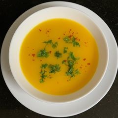 A picture of Roasted Pumpkin 🎃 { Kumaro Saag } Soup.