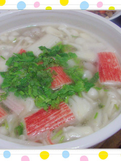 美白菇蟹腿羹湯 的食譜成品照片