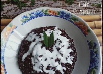 Resep Mudah Bubur Ketan Hitam Gurih Enak Bergizi