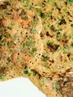 A picture of Egg besan chilla.