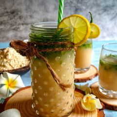 A picture of Sattu Sharbat / Savoury Sattu Drink.