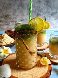 A picture of Sattu Sharbat / Savoury Sattu Drink.