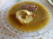 Una foto de papa chayote guisado