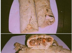 Una foto de Burritos de avena con carne