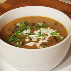 A picture of Mushroom with Wild Rice Soup.
