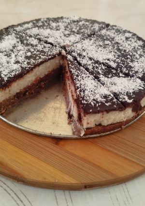 Kekszes-kókuszos torta recept fotója
