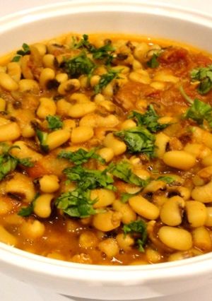 A picture of Spiced Black eyed peas.