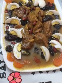 صورة لوصفة طاجين اللحم بالبرقوق المغربي