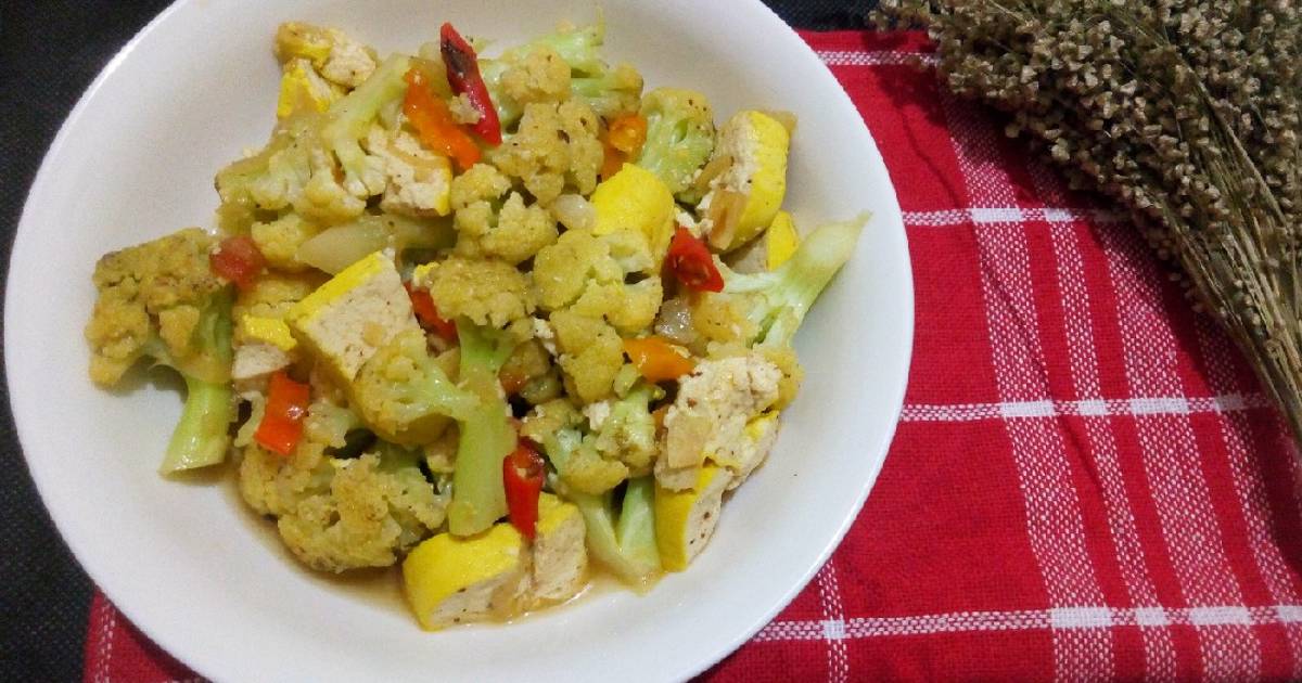 Resep Tumis Kembang Kol Tahu Oleh Ine Ervina Cookpad