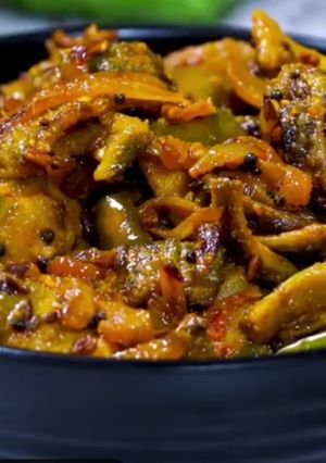 A picture of Karela Baigan Chatpata.