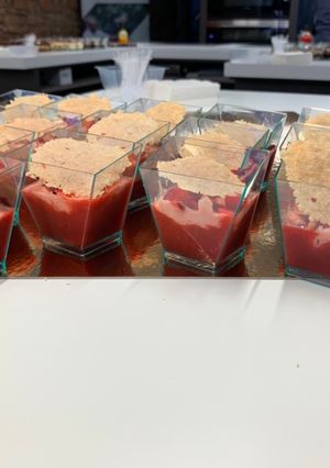 Une photo de Verrine poivron fraise