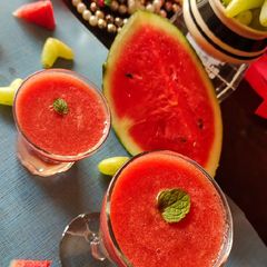 A picture of Watermelon Grapes Mocktail.