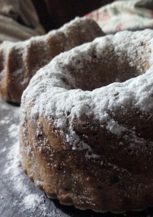 Una foto de Budín de banana y nueces