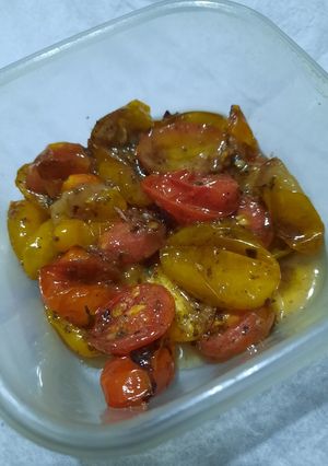Una foto de Tomates cherry en airfryde