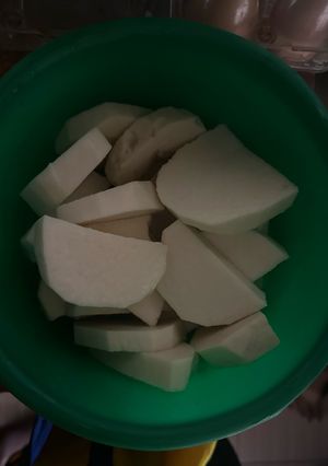 A picture of Title: My Yummy Yam and Egg Sauce.