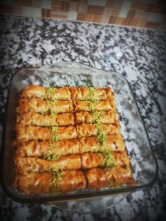 صورة لوصفة بقلاوة تركية
