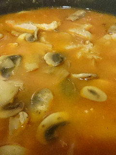 Una foto de Solomillo de cerdo con salsa de champiñones y cebolla