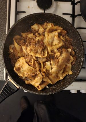 A picture of Lasagne sheets Beef Bolognese.