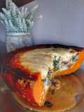 Kabutia relleno de vegetales y queso 🎃🧀🍆🥕🌽