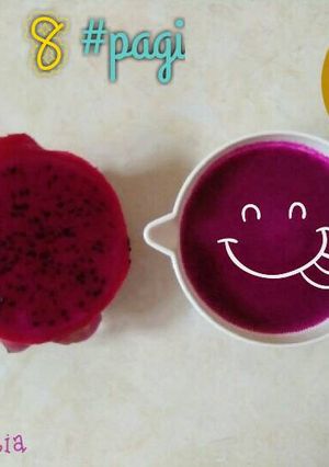 Foto resep MPASI 6 bulan (Puree buah naga)