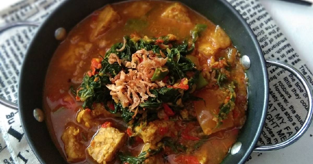 Resep Sayur Daun Singkong Tempe Oleh Andrenia Giawati Cookpad 