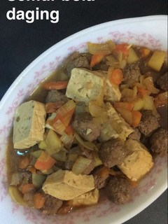 Foto resep Semur Bola Daging Tahu