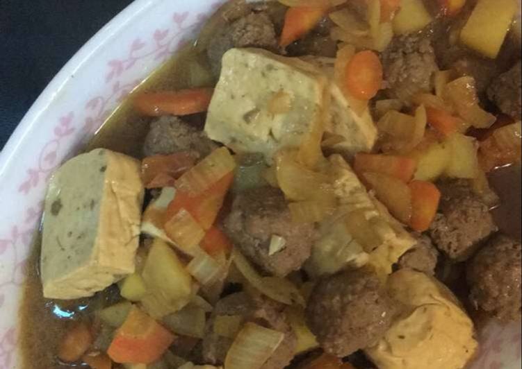 Cara Membuat Semur Bola Daging Tahu Anti Gagal