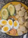 Ensalada al Plato de Palmitos, Huevos y Palta